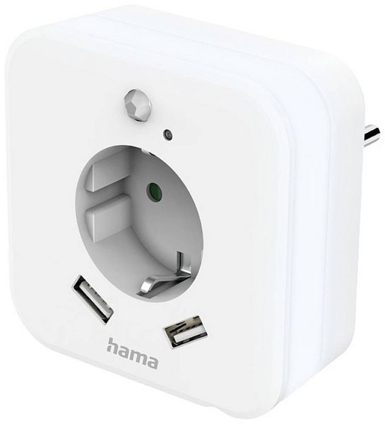 Produktbild: Hama 00223498 LED-Nachtlicht mit Bewegungsmelder LED Tageslichtwei&szlig; Wei&szlig;