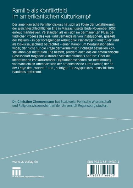 Produktbild: Familie als Konfliktfeld im amerikanischen Kulturkampf