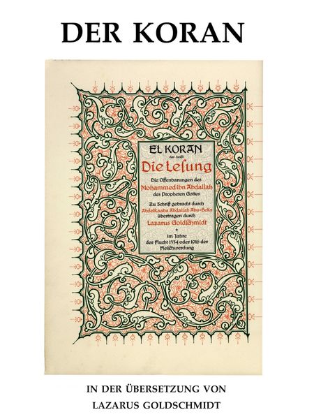 Produktbild: Der Koran - El Koran in deutscher &Uuml;bertragung