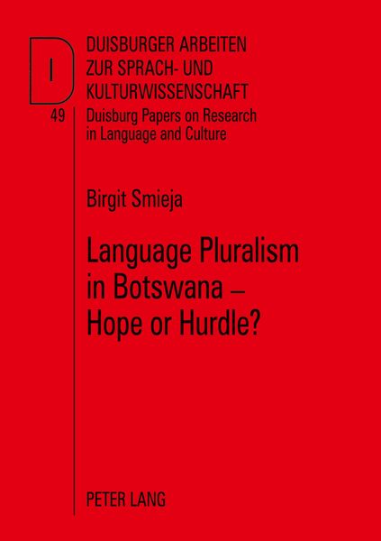 Produktbild: Language Pluralism in Botswana &ndash; Hope or Hurdle?