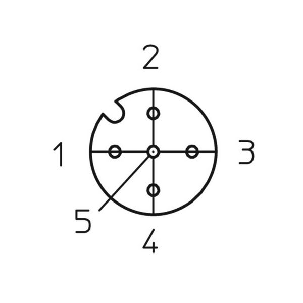 Produktbild: Lutronic 1074 Sensor-/Aktor-Steckverbinder, konfektioniert M12 Kupplung, gewinkelt 2.00 m Polzahl Sensoren: 5 1 St.