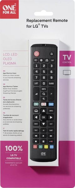 Produktbild: One For All LG 2.0 LG Fernbedienung Schwarz