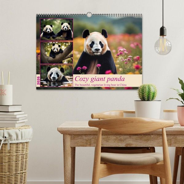 Produktbild: Cozy giant panda (Wall Calendar 2026 DIN A3 landscape), CALVENDO 12 Month Wall Calendar