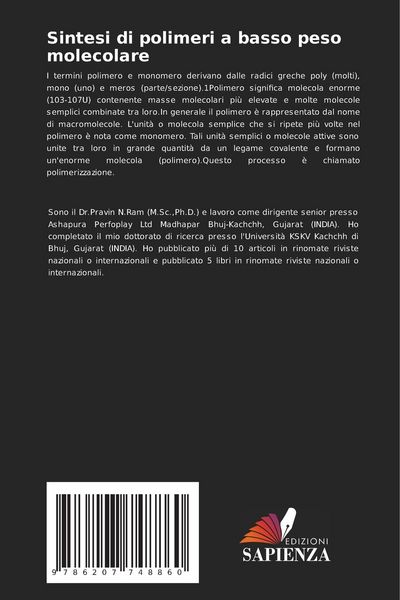 Produktbild: Sintesi di polimeri a basso peso molecolare