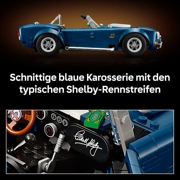 Produktbild: LEGO Icons 10357 Shelby Cobra 427 S/C, Modellauto f&uuml;r Erwachsene