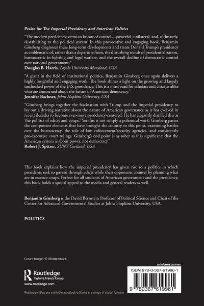 Produktbild: The Imperial Presidency and American Politics