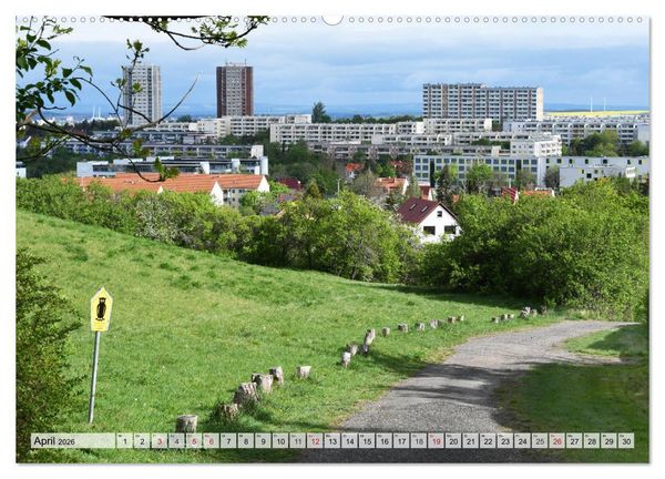 Produktbild: Architektur-Charme der DDR (Erfurt) (Wandkalender 2026 DIN A2 quer), CALVENDO Monatskalender