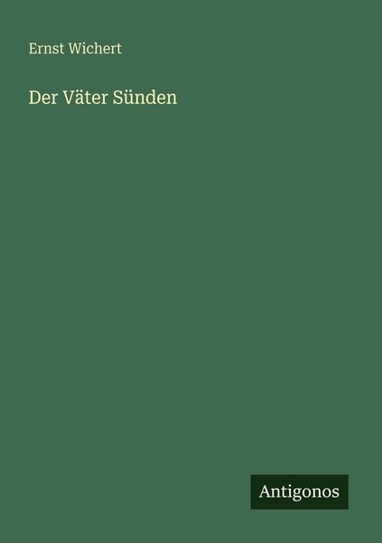 Produktbild: Der V&auml;ter S&uuml;nden