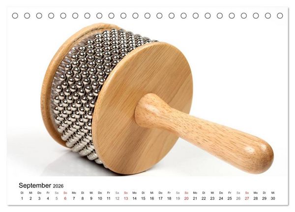 Produktbild: Musik ist mein Leben (Tischkalender 2026 DIN A5 quer), CALVENDO Monatskalender