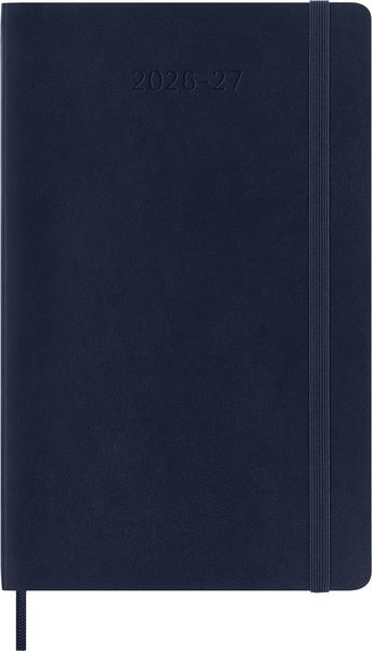Produktbild: Moleskine 18 Monate Wochen Notizkalender 2026/2027, Large/A5, 1 Wo = 1 Seite, rechts linierte Seite, Weicher Einband, Saphir