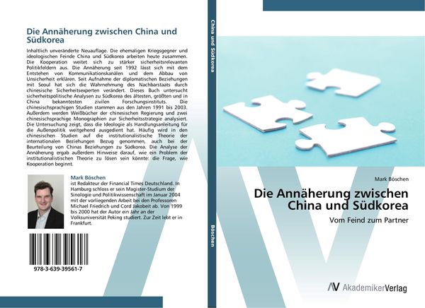 Produktbild: Die Ann&auml;herung zwischen China und S&uuml;dkorea