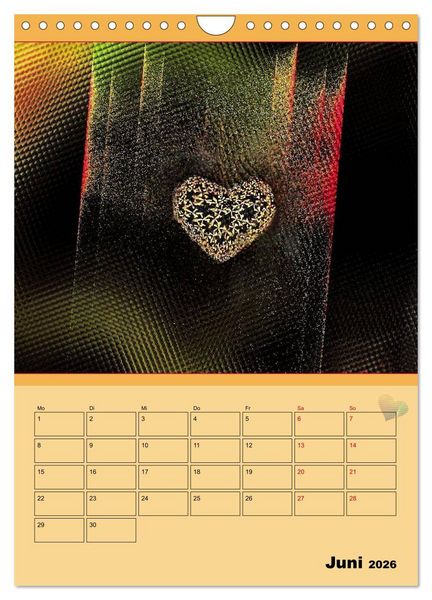 Produktbild: Ganz viel Herz (Wandkalender 2026 DIN A4 hoch), CALVENDO Monatskalender