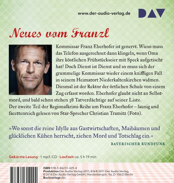Produktbild: Dampfnudelblues / Franz Eberhofer Band 2
