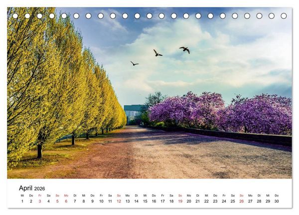 Produktbild: Kassel - Morgenlicht (Tischkalender 2026 DIN A5 quer), CALVENDO Monatskalender