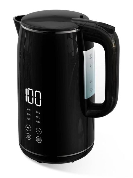 Produktbild: Kalorik TKG JK 2000 Wasserkocher schnurlos, mit Display Schwarz Fassungsverm&ouml;gen: 1.7l