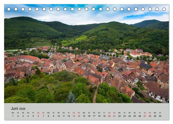 Produktbild: Die Weinsta&szlig;e im Elsass (Tischkalender 2026 DIN A5 quer), CALVENDO Monatskalender
