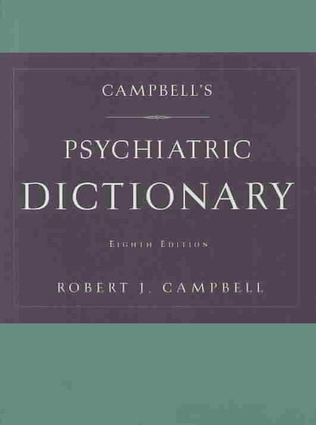 Produktbild: Campbell's Psychiatric Dictionary