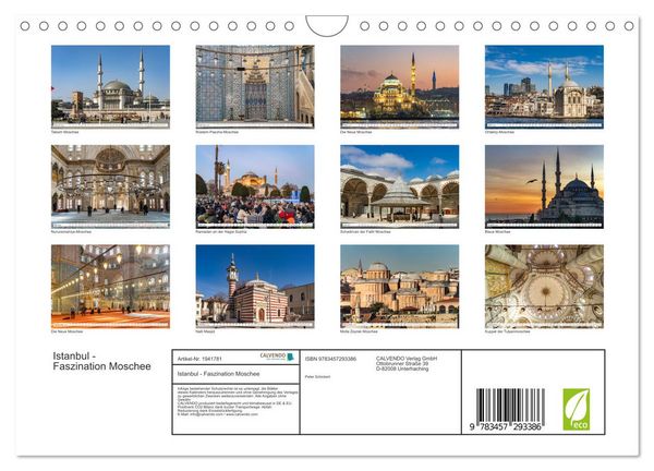 Produktbild: Istanbul - Faszination Moschee (Wandkalender 2026 DIN A4 quer), CALVENDO Monatskalender