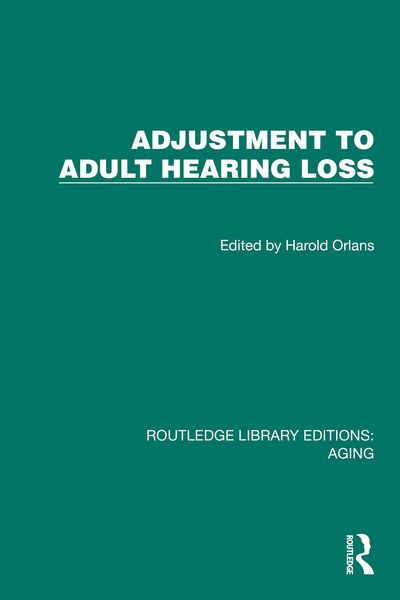 Produktbild: Adjustment to Adult Hearing Loss