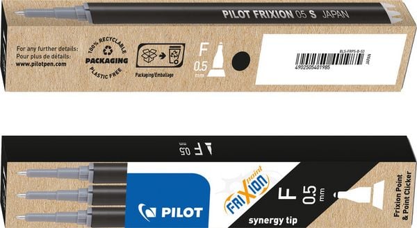Produktbild: PILOT Mine FriXion Point schwarz, 3er Set