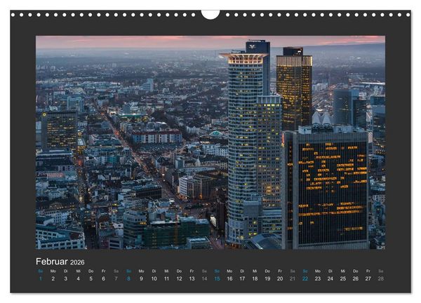 Produktbild: FRANKFURT - Nachtlichter 2026 (Wandkalender 2026 DIN A3 quer), CALVENDO Monatskalender