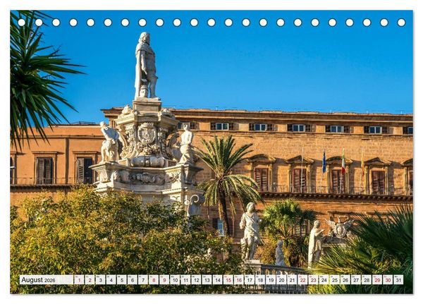 Produktbild: Sizilien - Palermo (Tischkalender 2026 DIN A5 quer), CALVENDO Monatskalender