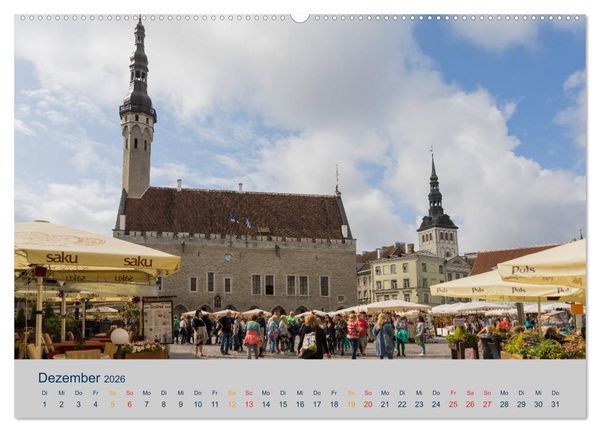 Produktbild: Charmante Baltische St&auml;dte entlang der Ostsee (Wandkalender 2026 DIN A2 quer), CALVENDO Monatskalender