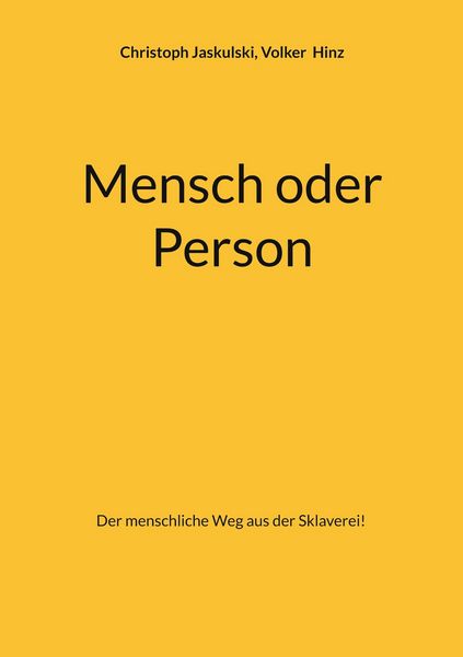 Produktbild: Mensch oder Person