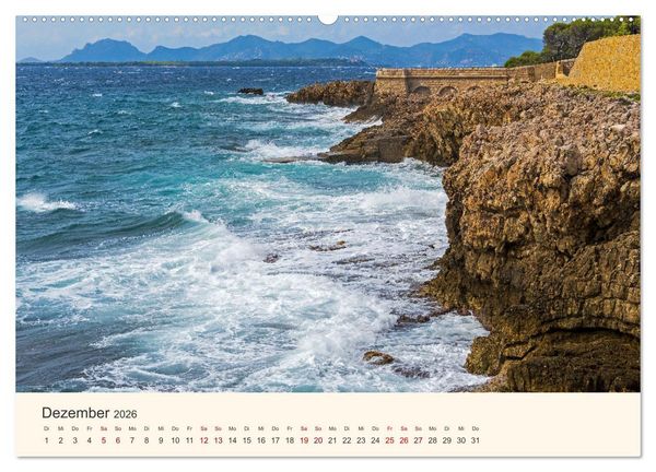 Produktbild: Wundersch&ouml;ne C&ocirc;te d'Azur (Wandkalender 2026 DIN A2 quer), CALVENDO Monatskalender