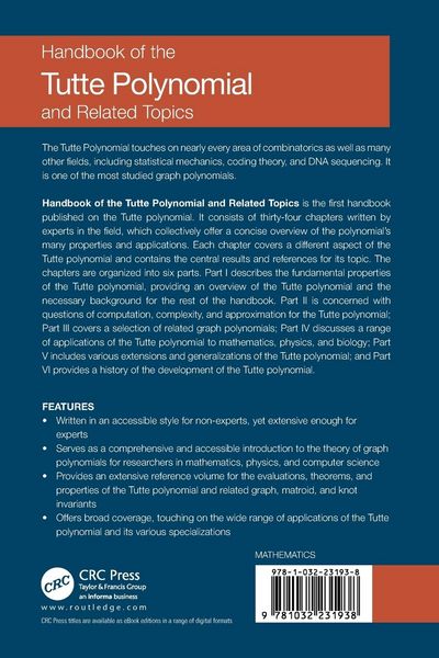 Produktbild: Handbook of the Tutte Polynomial and Related Topics