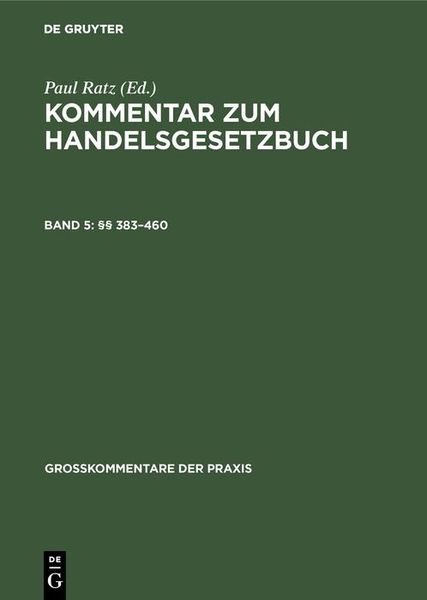 Produktbild: &sect;&sect; 383-460