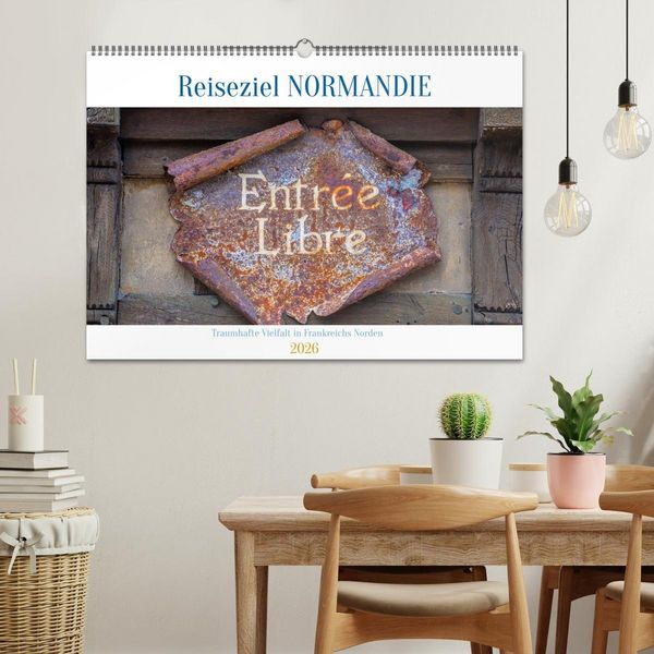 Produktbild: Reiseziel Normandie (Wandkalender 2026 DIN A2 quer), CALVENDO Monatskalender