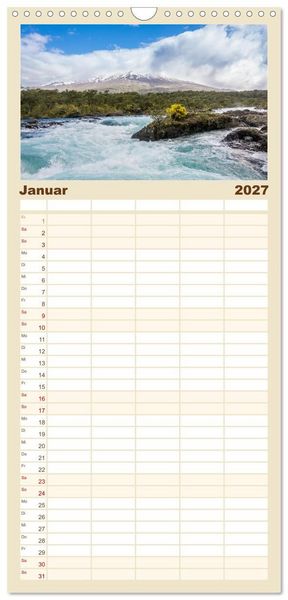 Produktbild: Familienplaner 2027 - Patagonien - Eine Landschaft der Kontraste mit 5 Spalten (Wandkalender, 21 x 45 cm) CALVENDO