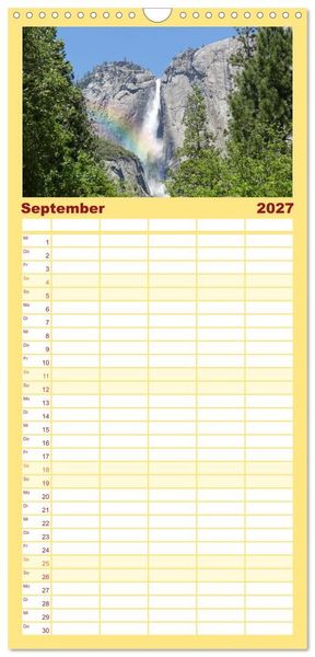 Produktbild: Familienplaner 2027 - Discover the West mit 5 Spalten (Wandkalender, 21 x 45 cm) CALVENDO
