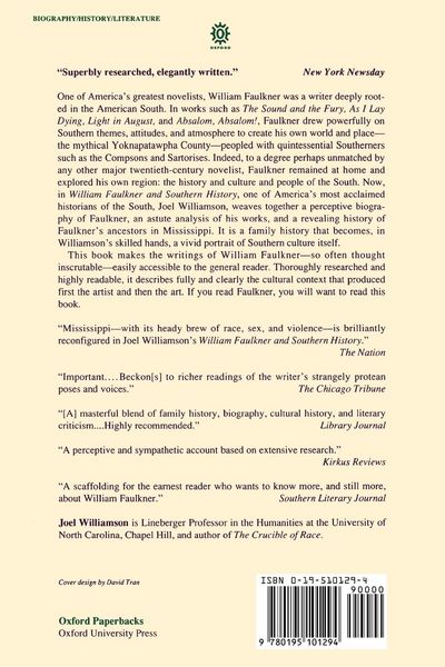 Produktbild: William Faulkner and Southern History