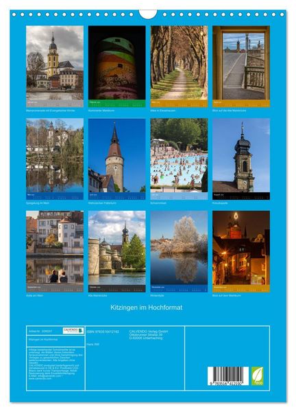 Produktbild: Kitzingen im Hochformat (Wandkalender 2026 DIN A3 hoch), CALVENDO Monatskalender