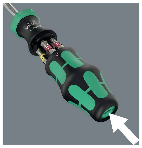 Produktbild: Wera Kompakt 27 RA 1 Werkstatt Bit-Set 1/4\" (6.3 mm)