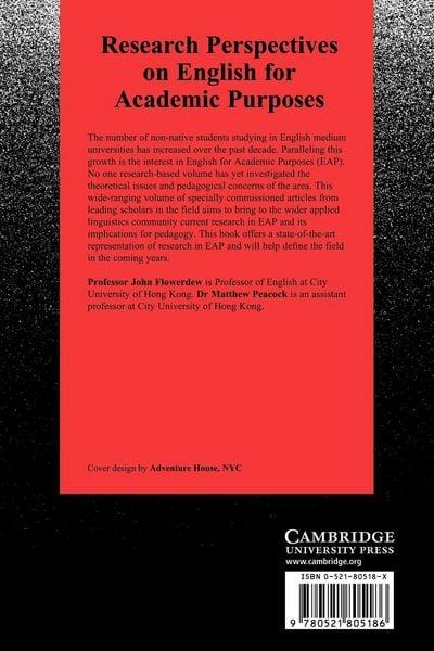 Produktbild: Research Perspectives on English for Academic Purposes