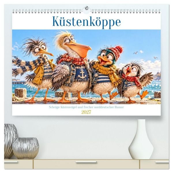 Produktbild: K&uuml;stenk&ouml;ppe (hochwertiger Premium Wandkalender 2027 DIN A2 quer), Kunstdruck in Hochglanz