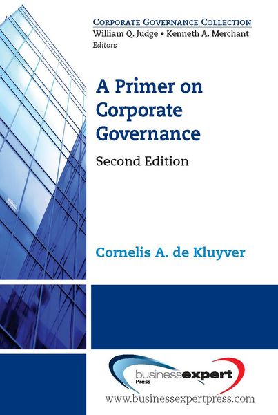 Produktbild: A Primer on Corporate Governance, Second Edition
