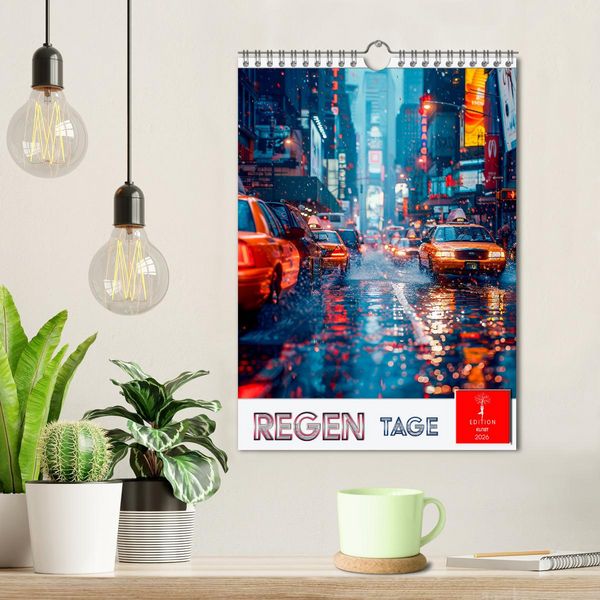 Produktbild: Regen Tage (Wandkalender 2026 DIN A4 hoch), CALVENDO Monatskalender