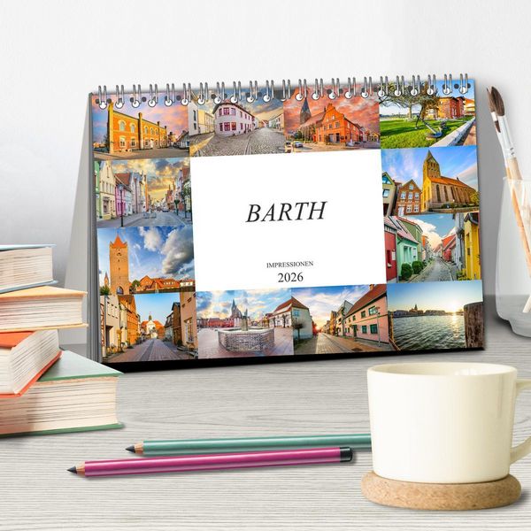 Produktbild: Barth Impressionen (Tischkalender 2026 DIN A5 quer), CALVENDO Monatskalender