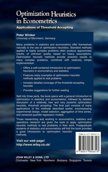 Produktbild: Optimization Heuristics in Econometrics