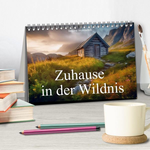 Produktbild: Zuhause in der Wildnis (Tischkalender 2026 DIN A5 quer), CALVENDO Monatskalender