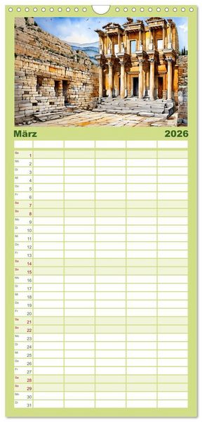 Produktbild: Familienplaner 2026 - T&uuml;rkei - Land auf zwei Kontinenten mit 5 Spalten (Wandkalender, 21 x 45 cm) CALVENDO