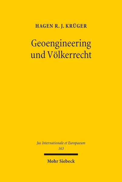 Produktbild: Geoengineering und V&ouml;lkerrecht