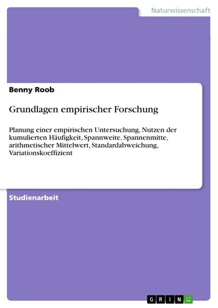 Produktbild: Grundlagen empirischer Forschung