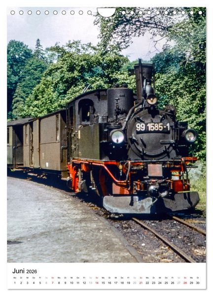 Produktbild: Deutsche Reichsbahn-Dampfz&uuml;ge vor &uuml;ber 40 Jahren (Wandkalender 2026 DIN A4 hoch), CALVENDO Monatskalender