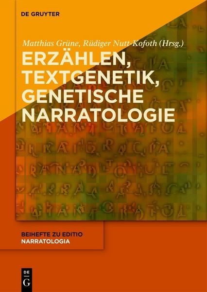 Produktbild: Erz&auml;hlen &ndash; Textgenetik &ndash; Genetische Narratologie