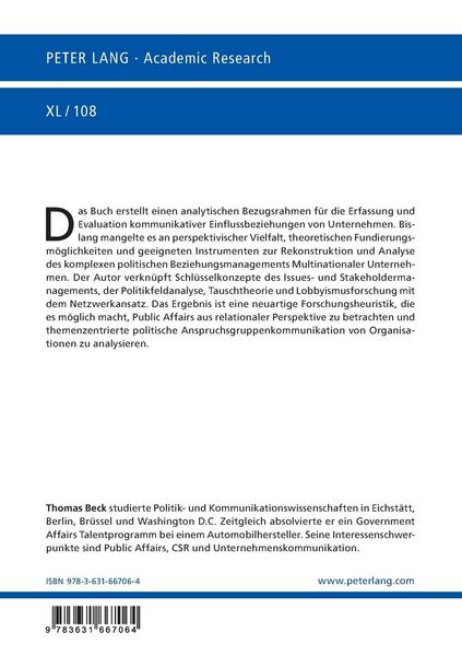 Produktbild: International Corporate Public Affairs Management